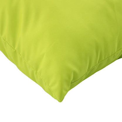 vidaXL Coussins de palette 2 pcs Vert vif Tissu