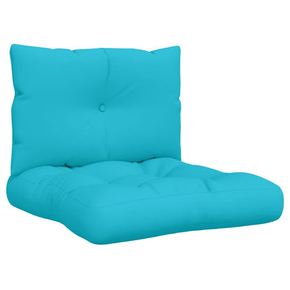 vidaXL Coussins de palette 2 pcs Turquoise Tissu Oxford