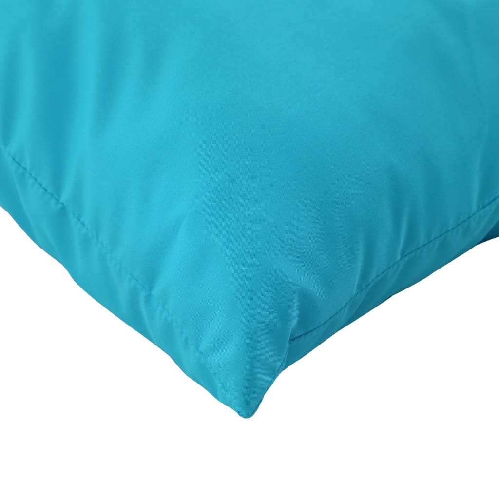 vidaXL Coussins de palette 2 pcs Turquoise Tissu Oxford