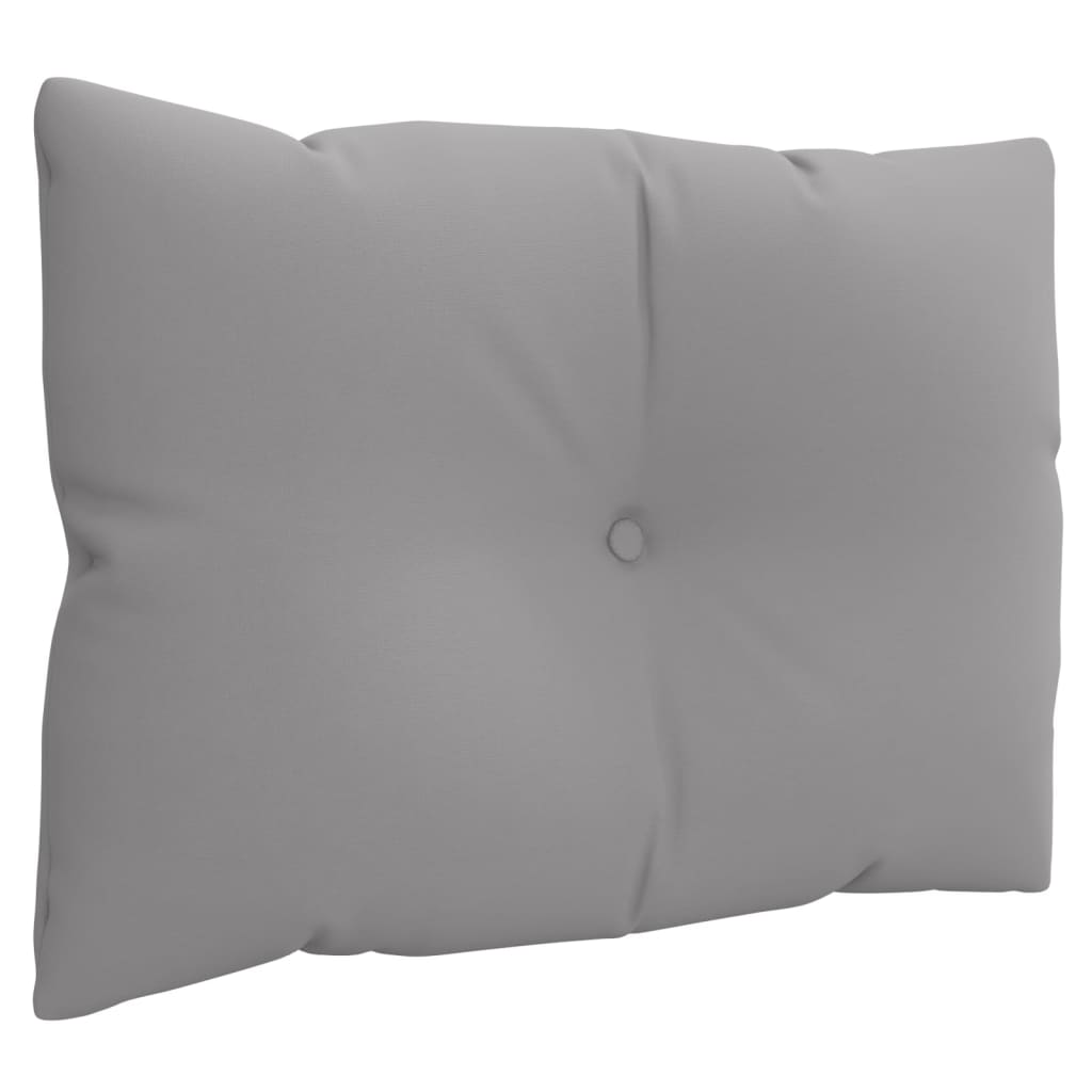 vidaXL Coussins de palette 3 pcs Gris Tissu