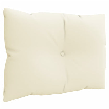 vidaXL Coussins de palette 3 pcs Crème Tissu