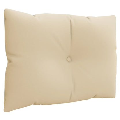 vidaXL Coussins de palette 3 pcs Tissu beige
