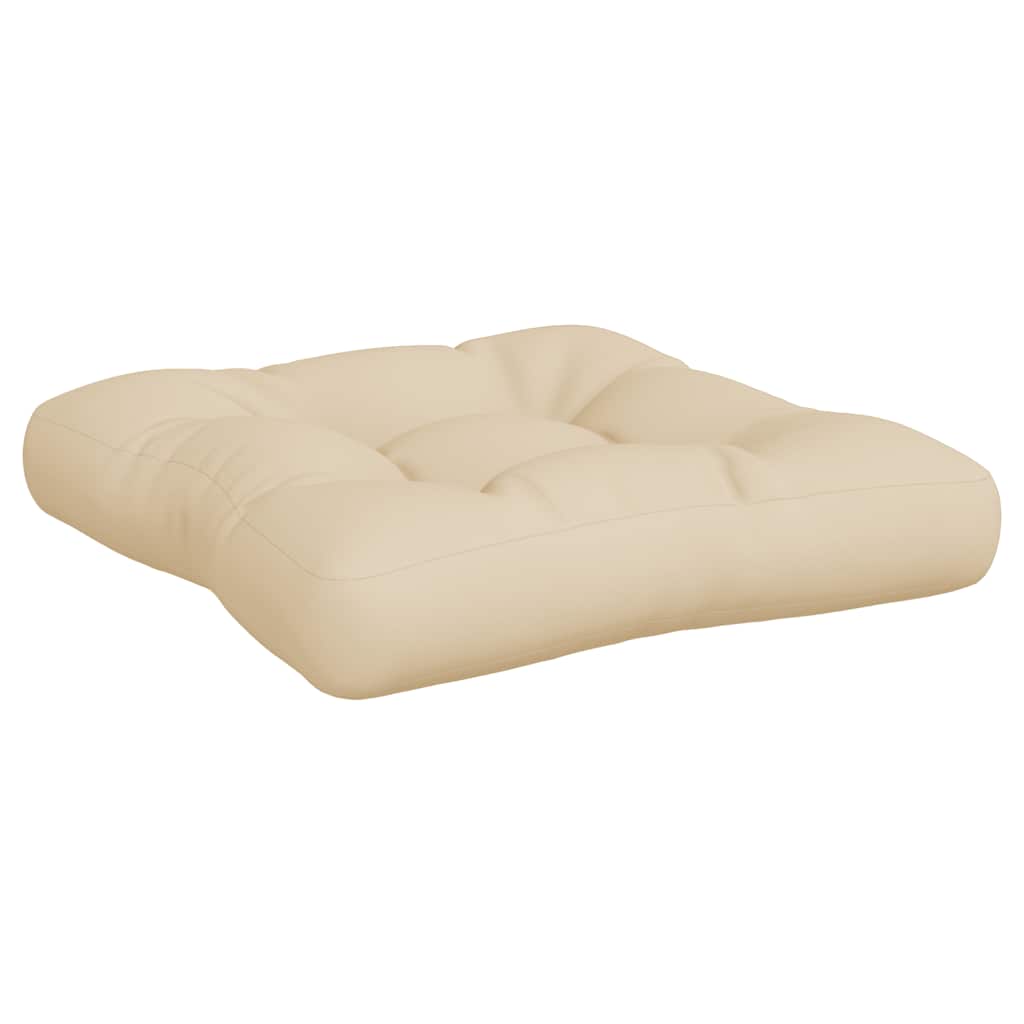 vidaXL Coussins de palette 3 pcs Tissu beige