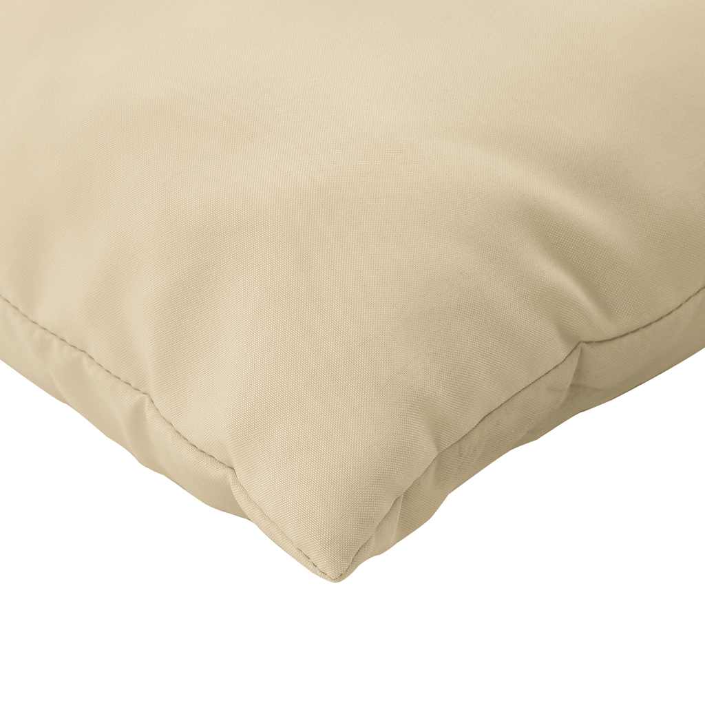 vidaXL Coussins de palette 3 pcs Tissu beige