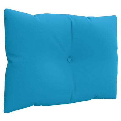 vidaXL Coussins de palette 3 pcs Bleu Tissu