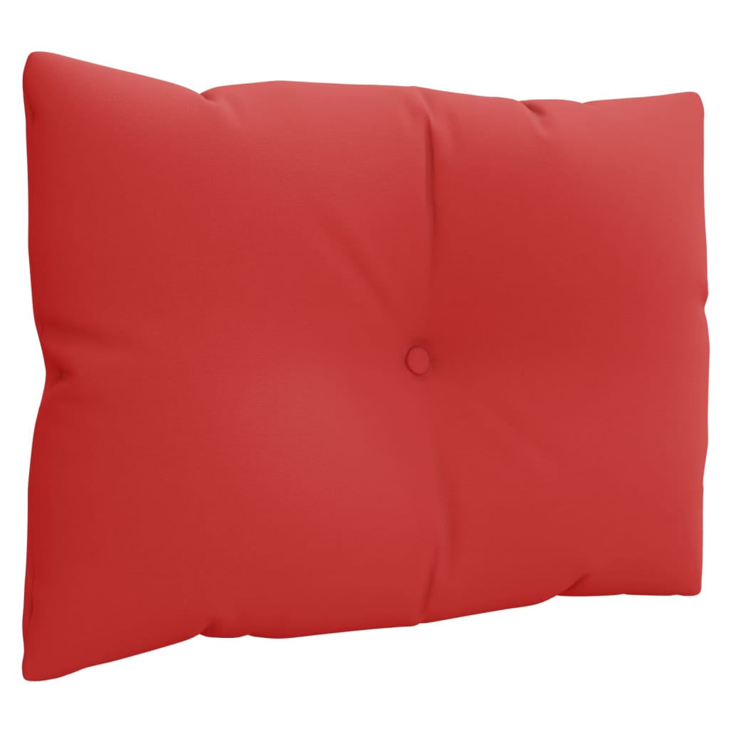 vidaXL Coussins pour palette 3 pcs Rouge Tissu