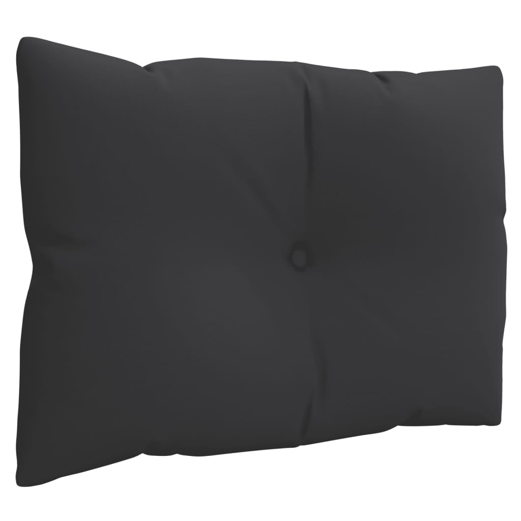vidaXL Coussins pour palettes 3 pcs Noir Tissu