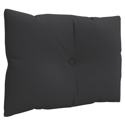 vidaXL Coussins pour palettes 3 pcs Noir Tissu