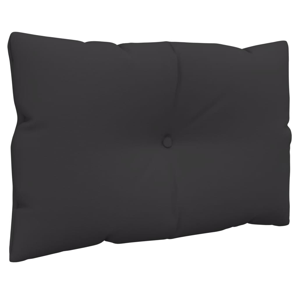 vidaXL Coussins pour palettes 3 pcs Noir Tissu