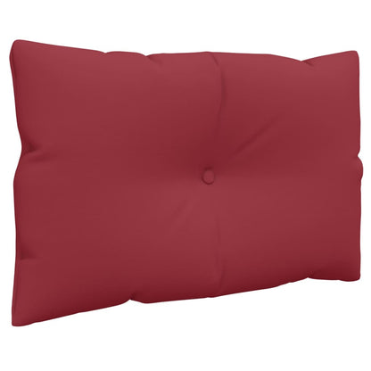 vidaXL Coussins de palette 3 pcs Rouge bordeaux Tissu