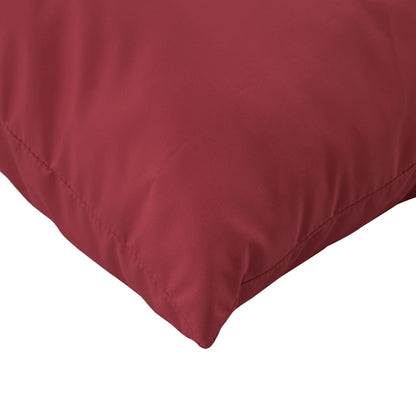 vidaXL Coussins de palette 3 pcs Rouge bordeaux Tissu