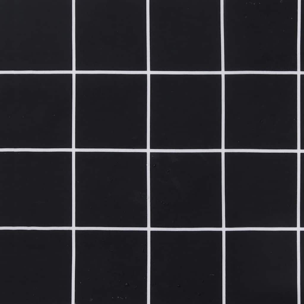 vidaXL Palettenkissen 3 Stk. Schwarz Karomuster Oxford-Gewebe