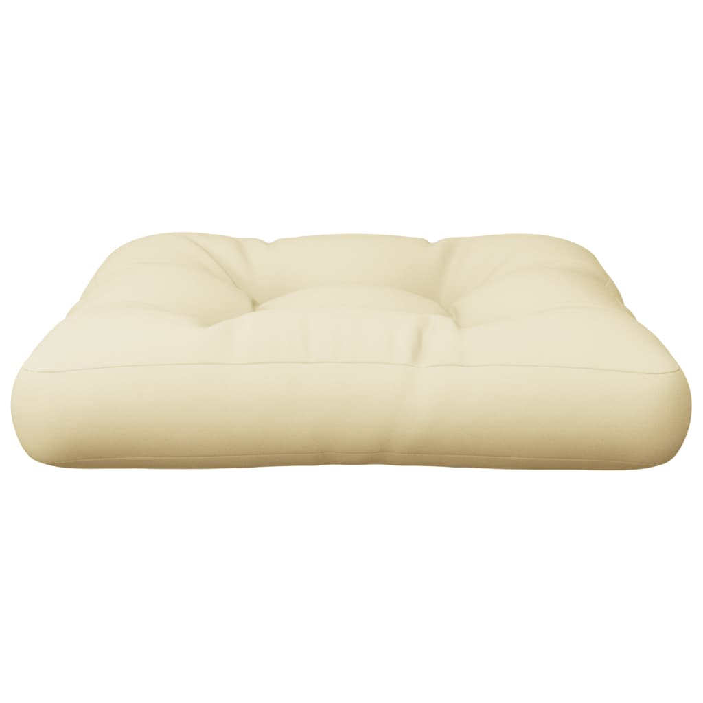 vidaXL Palettenkissen Creme 60x61,5x10 cm Stoff