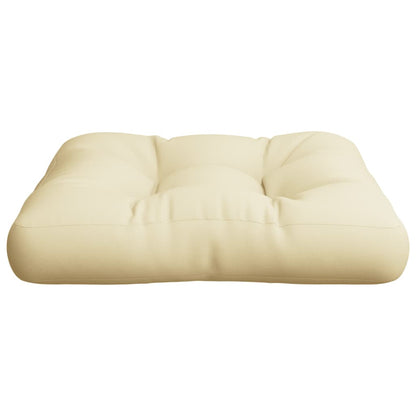 vidaXL Palettenkissen Creme 60x61,5x10 cm Stoff