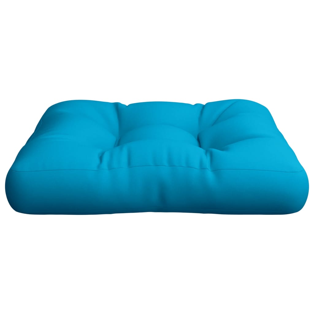 vidaXL Palettenkissen Blau Stoff