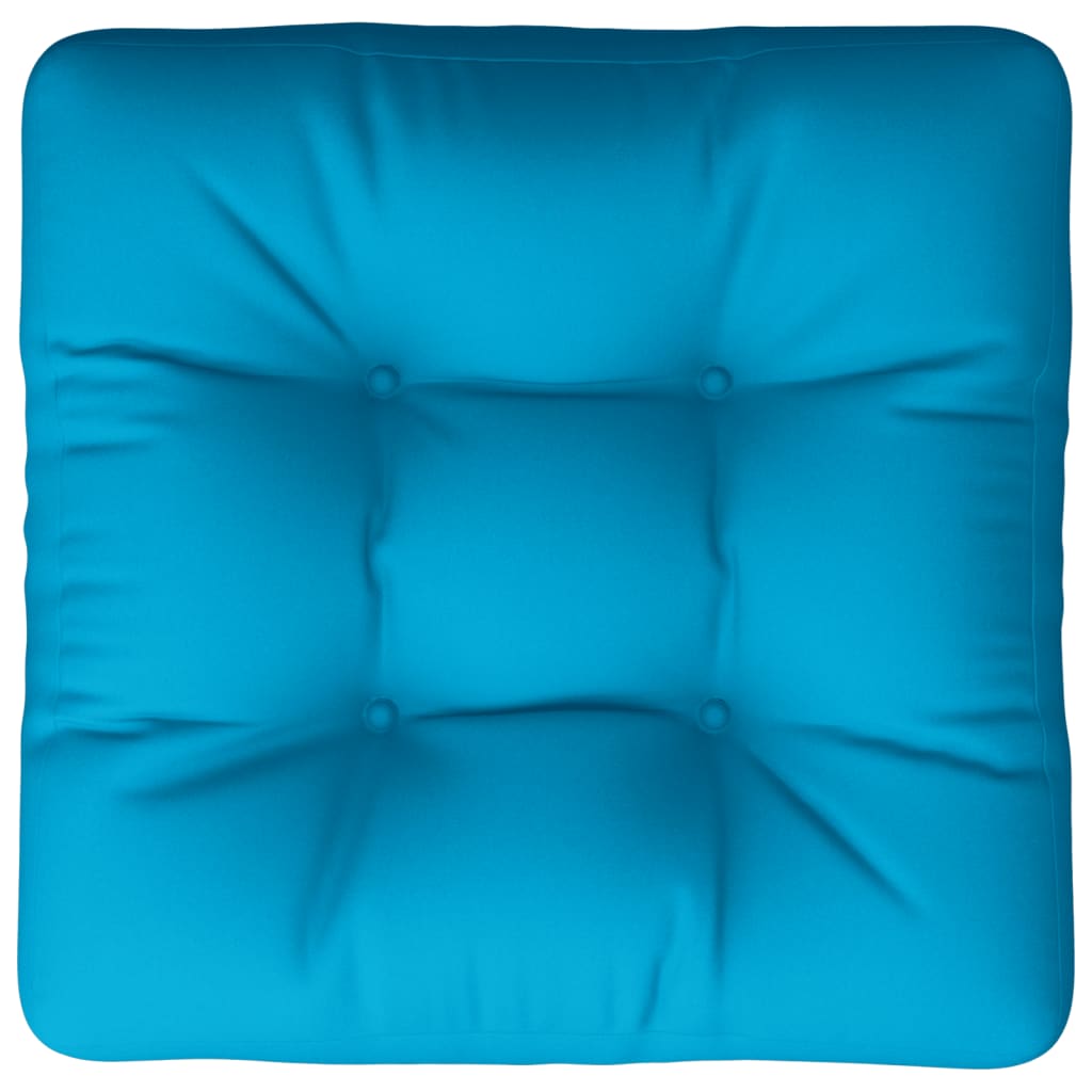 vidaXL Palettenkissen Blau Stoff