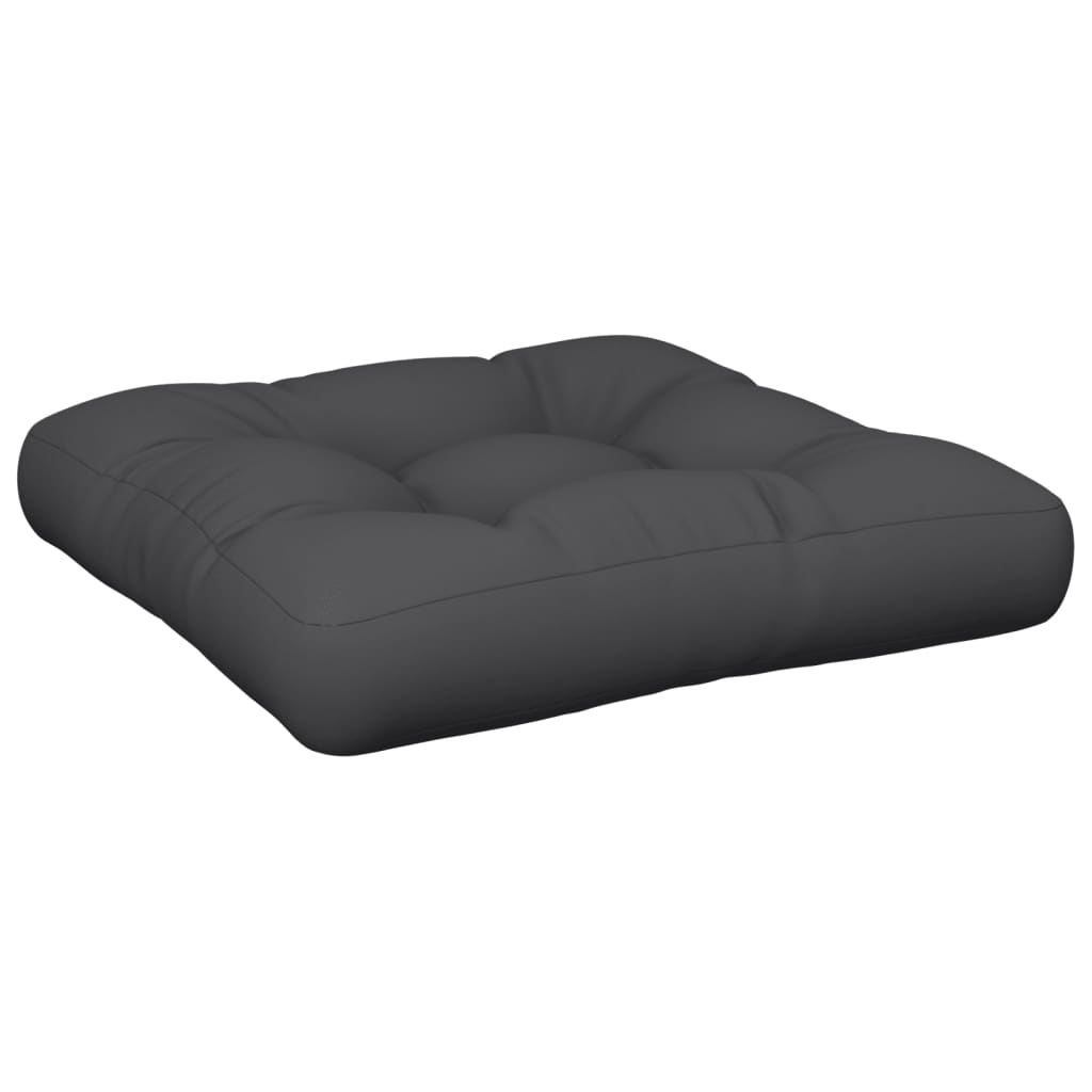 vidaXL Coussins de palette Noir 60x61,5x10 cm Tissu