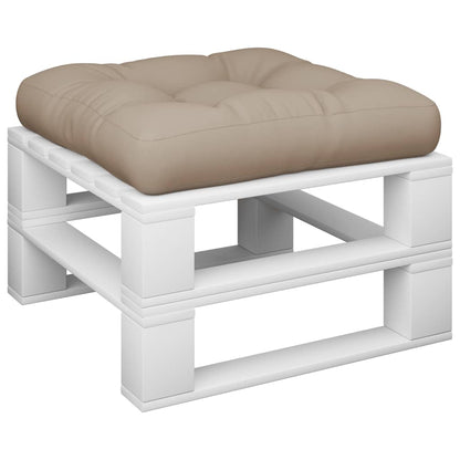 vidaXL Coussin de palette Taupe 60x61,5x10 cm Tissu