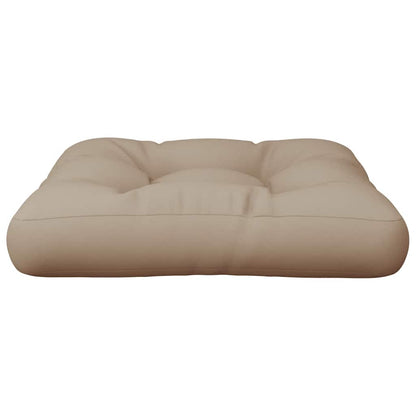 vidaXL Coussin de palette Taupe 60x61,5x10 cm Tissu