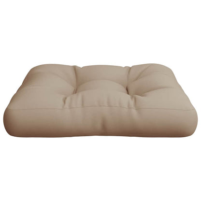 vidaXL Coussin de palette Taupe 60x61,5x10 cm Tissu