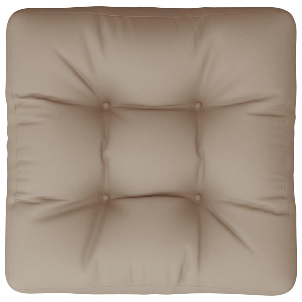 vidaXL Coussin de palette Taupe 60x61,5x10 cm Tissu
