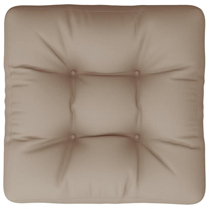 vidaXL Coussin de palette Taupe 60x61,5x10 cm Tissu