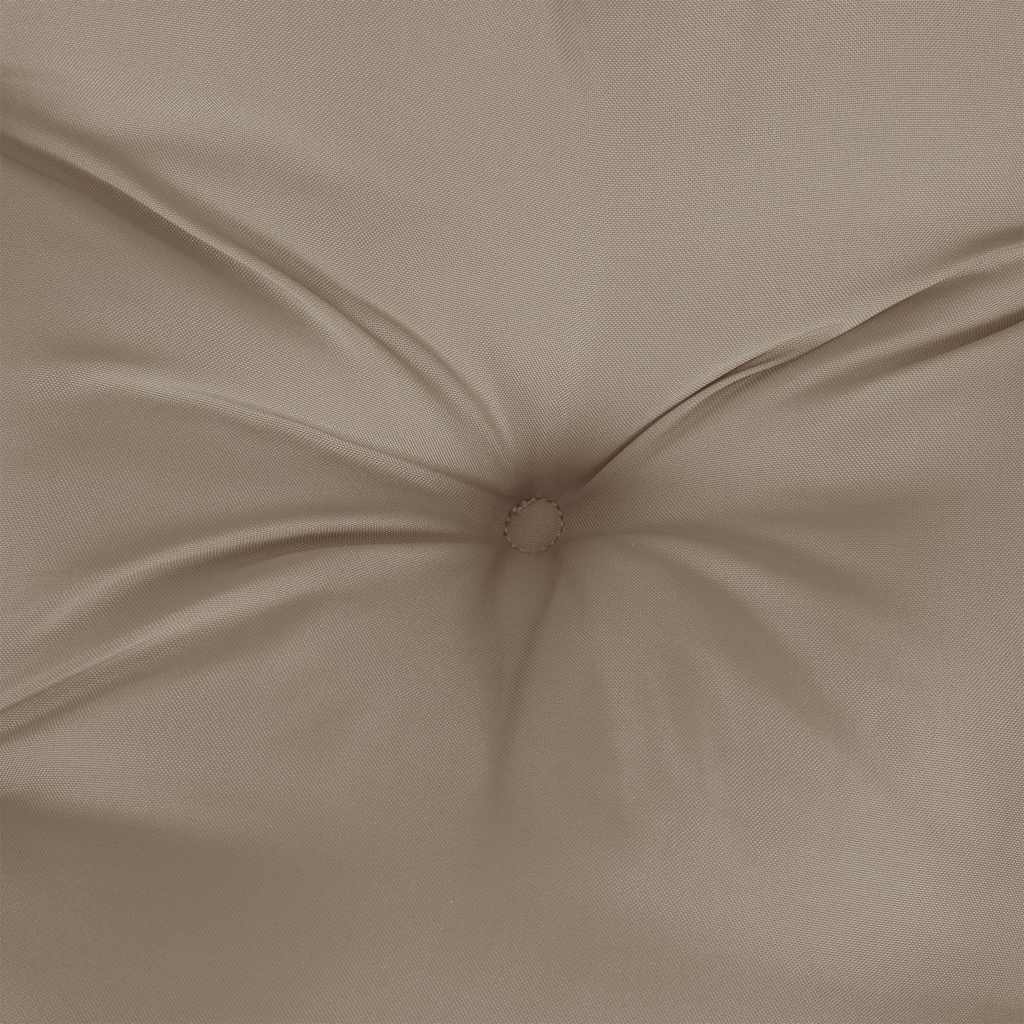 vidaXL Coussin de palette Taupe 60x61,5x10 cm Tissu