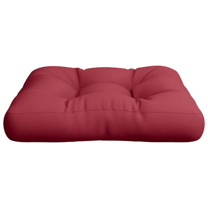 vidaXL Coussins de palette Rouge vin Tissu