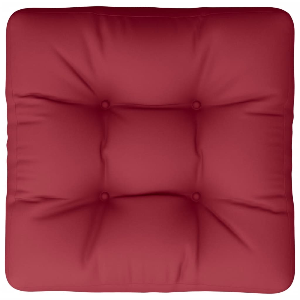 vidaXL Coussins de palette Rouge vin Tissu
