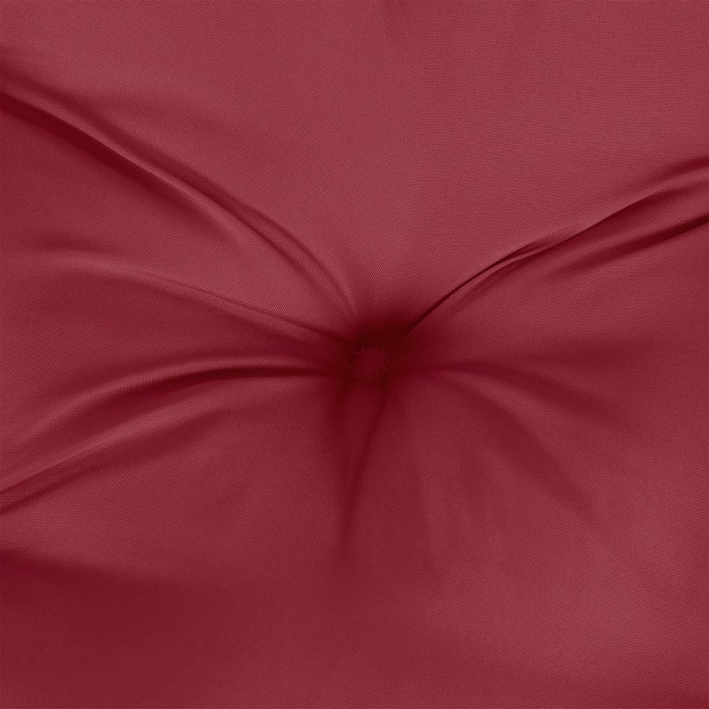vidaXL Coussins de palette Rouge vin Tissu