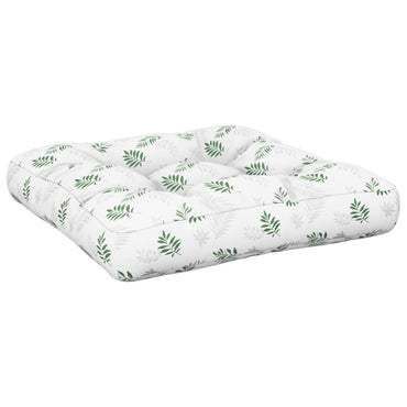 vidaXL Coussins de palette motif feuille 60x61,5x10 cm Tissu Oxford