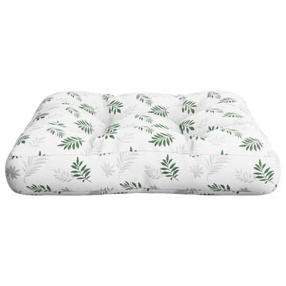 vidaXL Coussins de palette motif feuille 60x61,5x10 cm Tissu Oxford