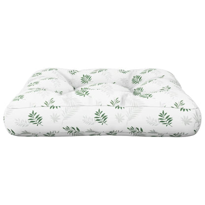 vidaXL Coussins de palette motif feuille 60x61,5x10 cm Tissu Oxford