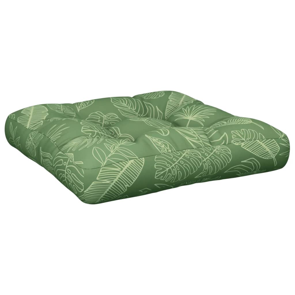 vidaXL Palettenkissen Blattmuster 60x61,5x10 cm Oxford-Gewebe