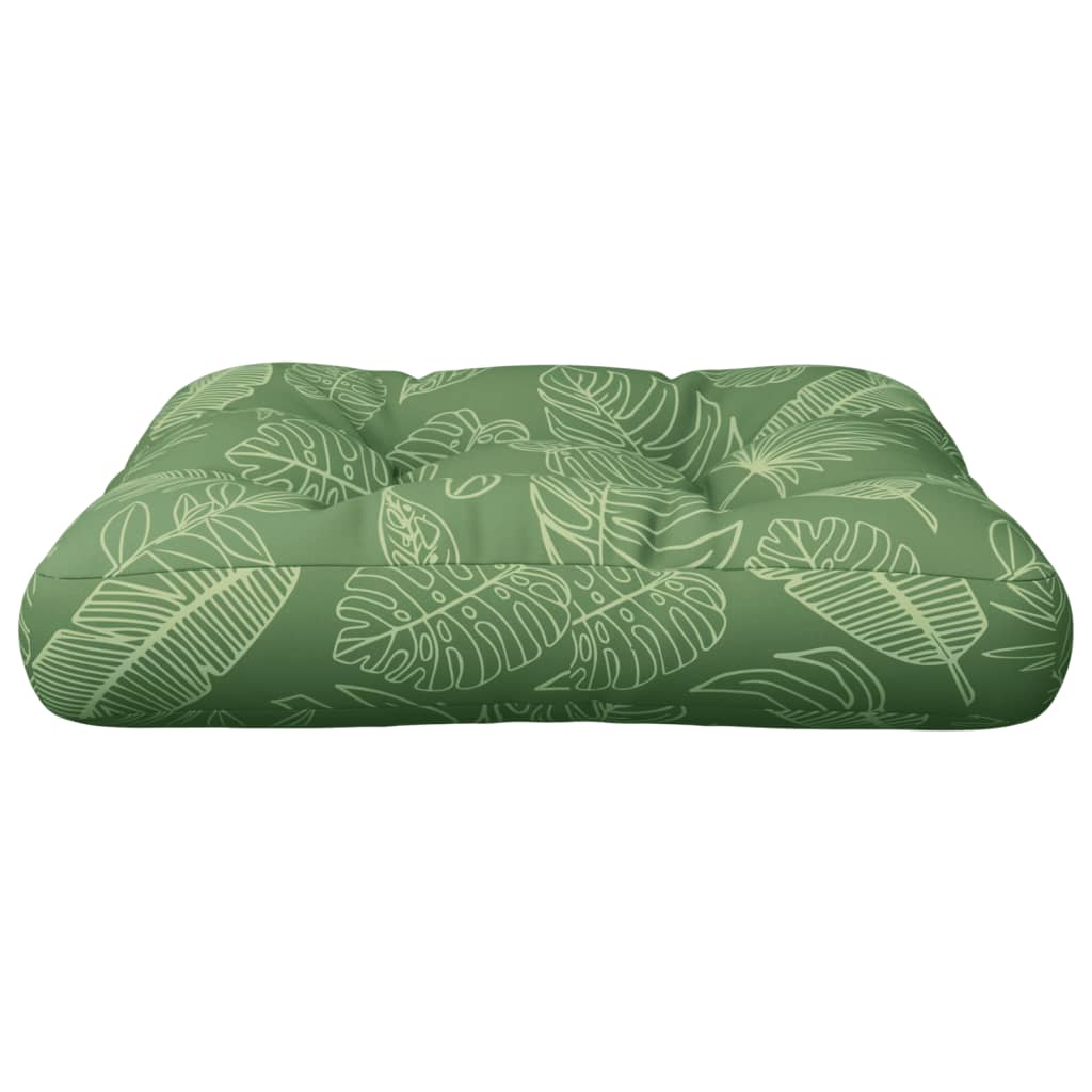 vidaXL Palettenkissen Blattmuster 60x61,5x10 cm Oxford-Gewebe