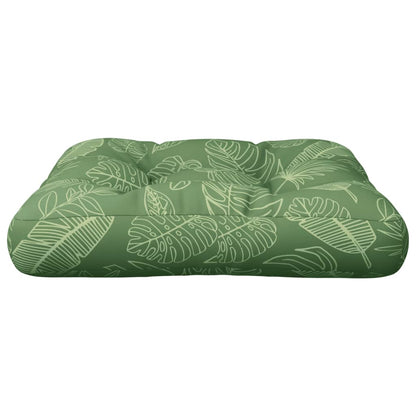 vidaXL Palettenkissen Blattmuster 60x61,5x10 cm Oxford-Gewebe