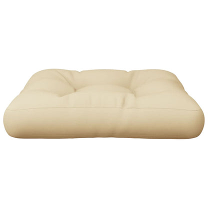 vidaXL Coussin de palette Beige 58x58x10 cm Tissu