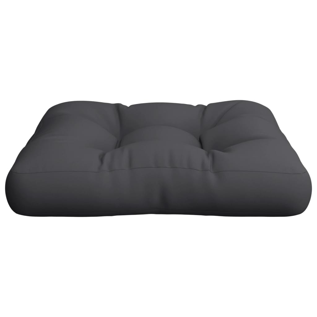 vidaXL Coussin de palette noir 58x58x10 cm en tissu