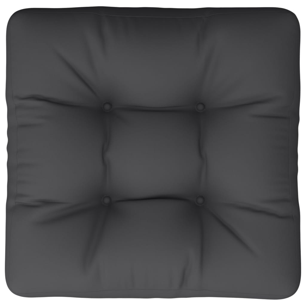 vidaXL Coussin de palette noir 58x58x10 cm en tissu