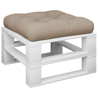 vidaXL Palettenkissen Taupe 58x58x10 cm Stoff