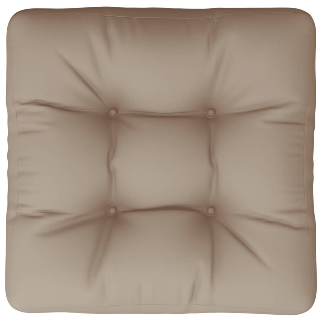 vidaXL Palettenkissen Taupe 58x58x10 cm Stoff