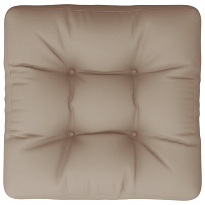 vidaXL Palettenkissen Taupe 58x58x10 cm Stoff