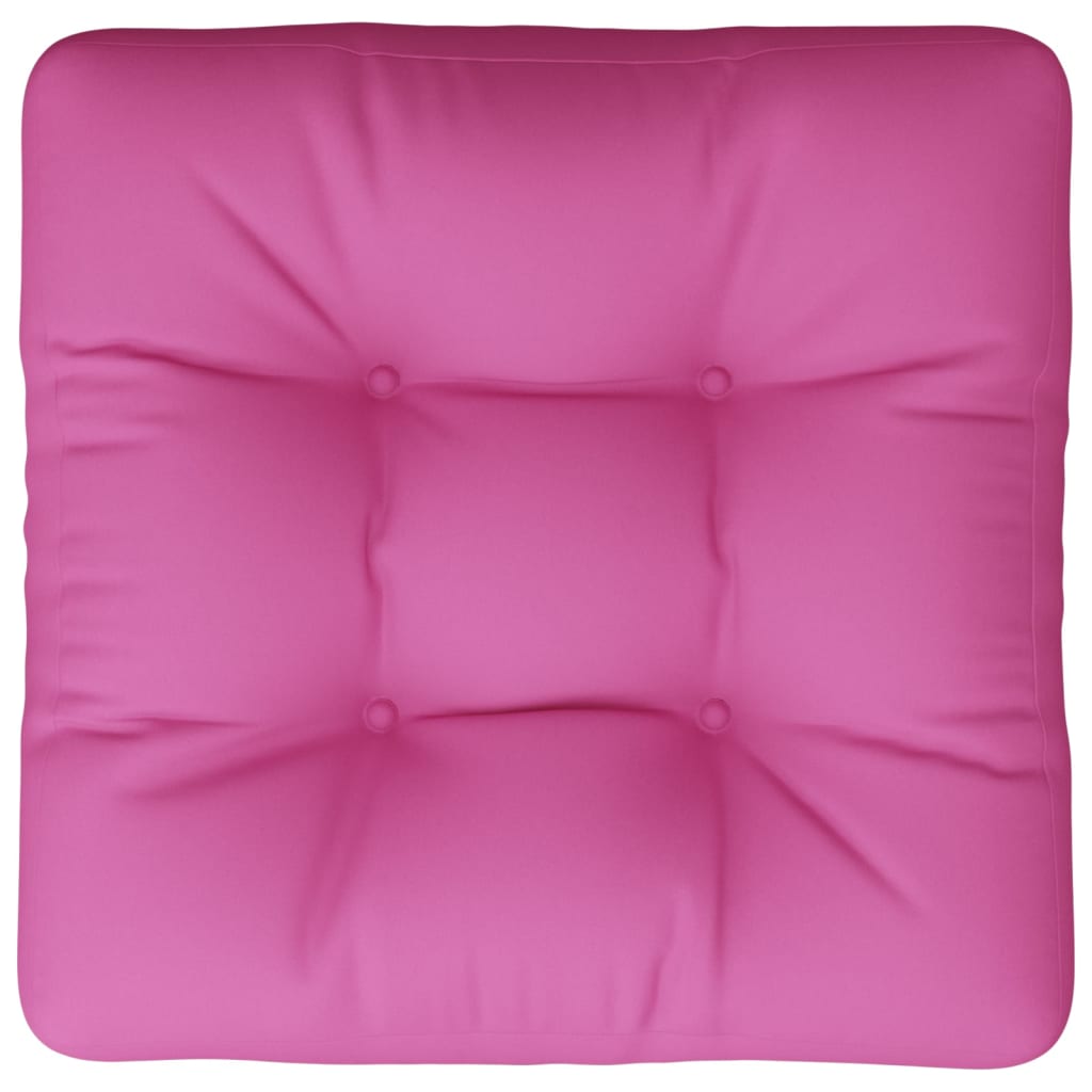 vidaXL Coussin de palette rose 58x58x10 cm en tissu Oxford