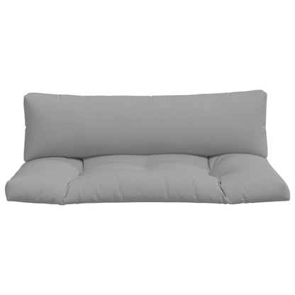 vidaXL Coussins pour palettes 2 pcs Gris Tissu