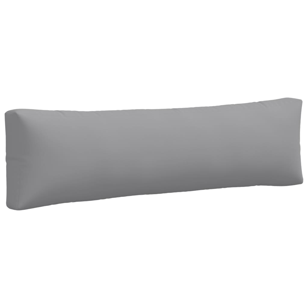 vidaXL Coussins pour palettes 2 pcs Gris Tissu