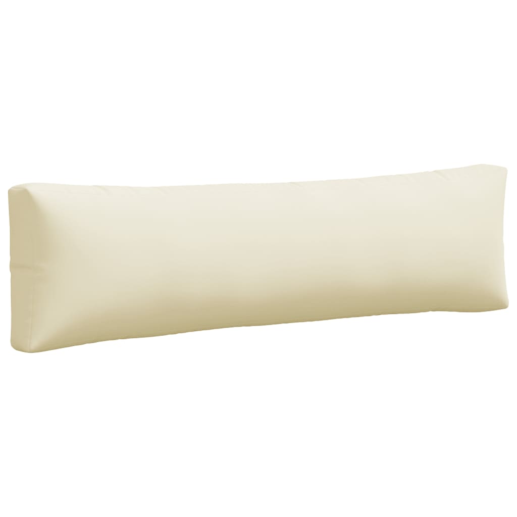 vidaXL Coussins de palette 2 pcs Crème Tissu
