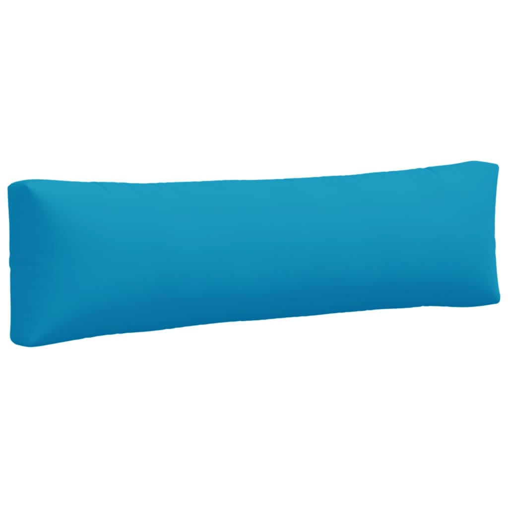 vidaXL Palettenkissen 2-tlg. Hellblau Stoff