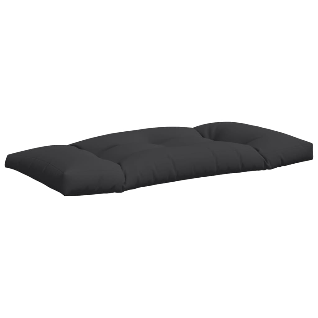 vidaXL Palettenkissen 2-tlg. Schwarz Stoff