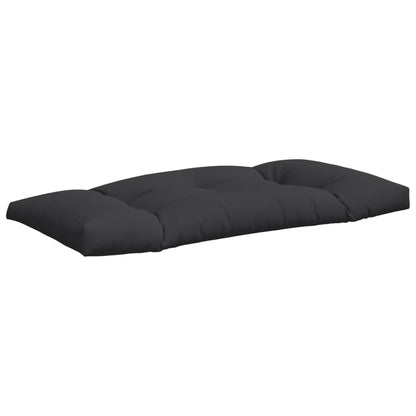 vidaXL Palettenkissen 2-tlg. Schwarz Stoff