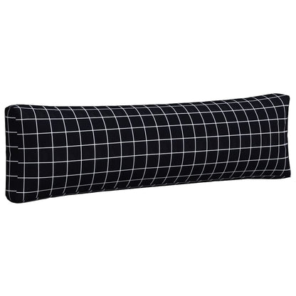 vidaXL Coussins de palette 2 pcs Noir à carreaux Tissu Oxford